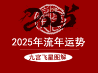 2025年流年飞星九宫图解及流年风水方位布局